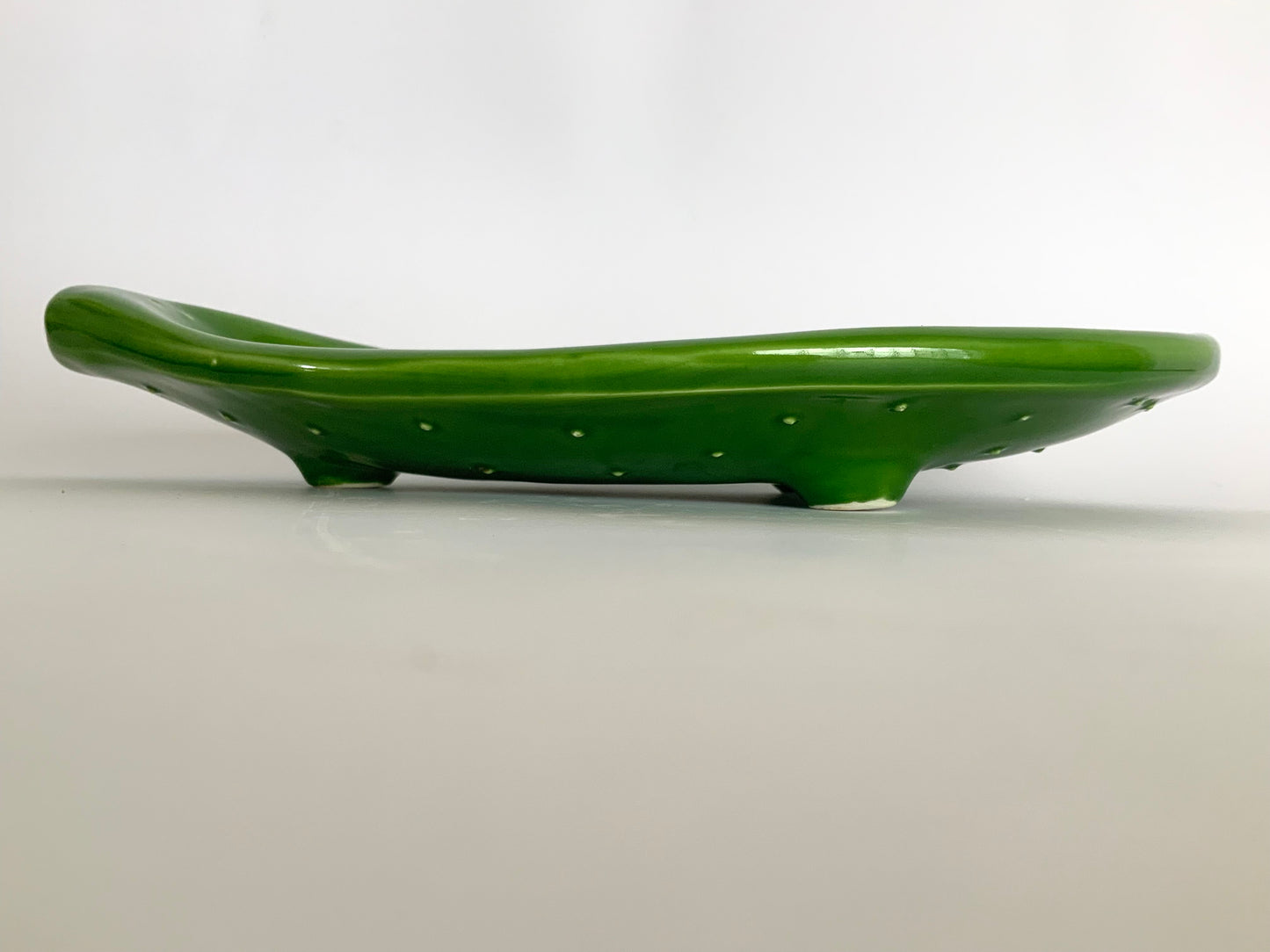 VASSOIO Pala di fico d'india| vassoio centro tavola| svuota tasche| made in italy| fatto a mano