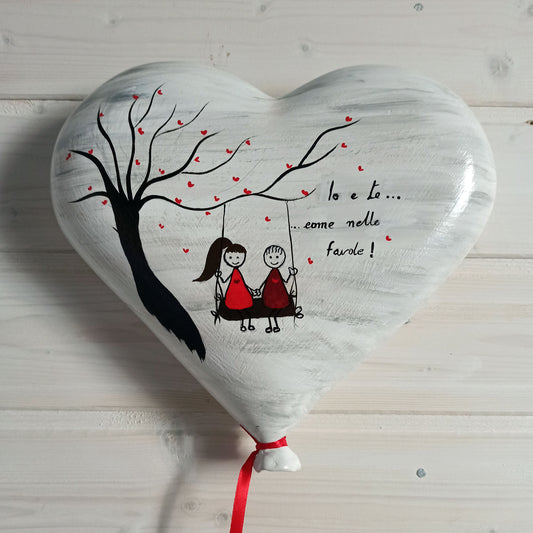 Cuore in ceramica personalizzato - CRC Artigian Design