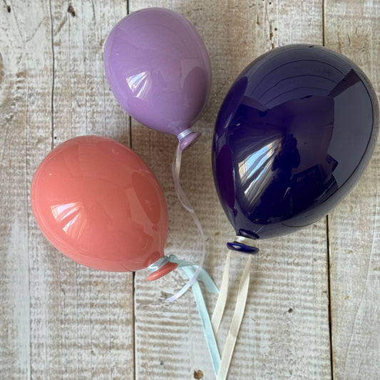 Set Palloncini in ceramica ceramic balloons| Gift for Kids| Baby Shower Balloons| Party Balloons