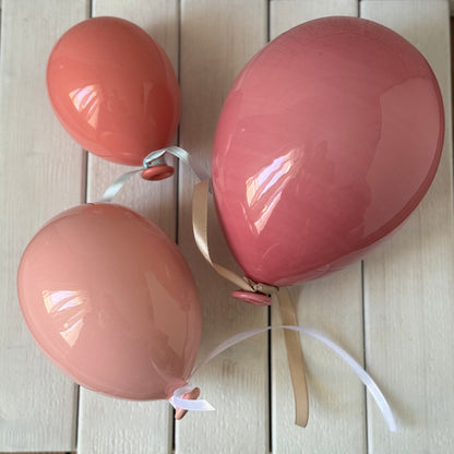 Set Palloncini in ceramica ceramic balloons| Gift for Kids| Baby Shower Balloons| Party Balloons