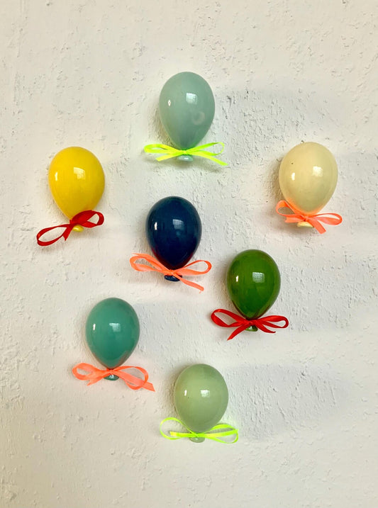 Set PALLONCINI in ceramica| Party Balloons| made in Italy| Gift for home