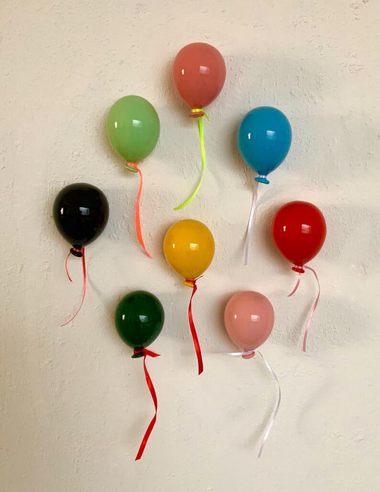 Set PALLONCINI in ceramica| Party Balloons| made in Italy| Gift for home