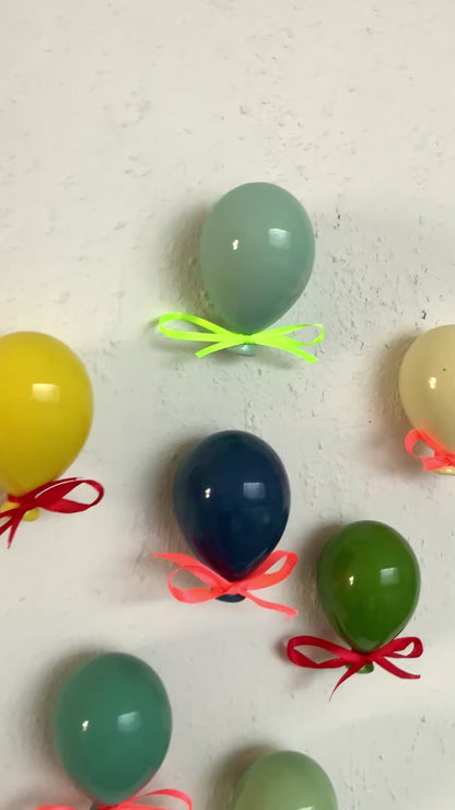 Set PALLONCINI in ceramica| Party Balloons| made in Italy| Gift for home