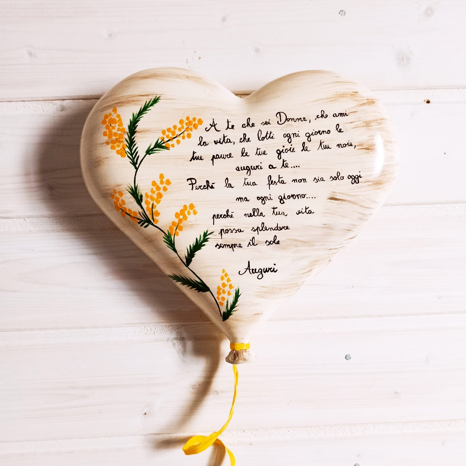 Cuore in ceramica personalizzato - CRC Artigian Design