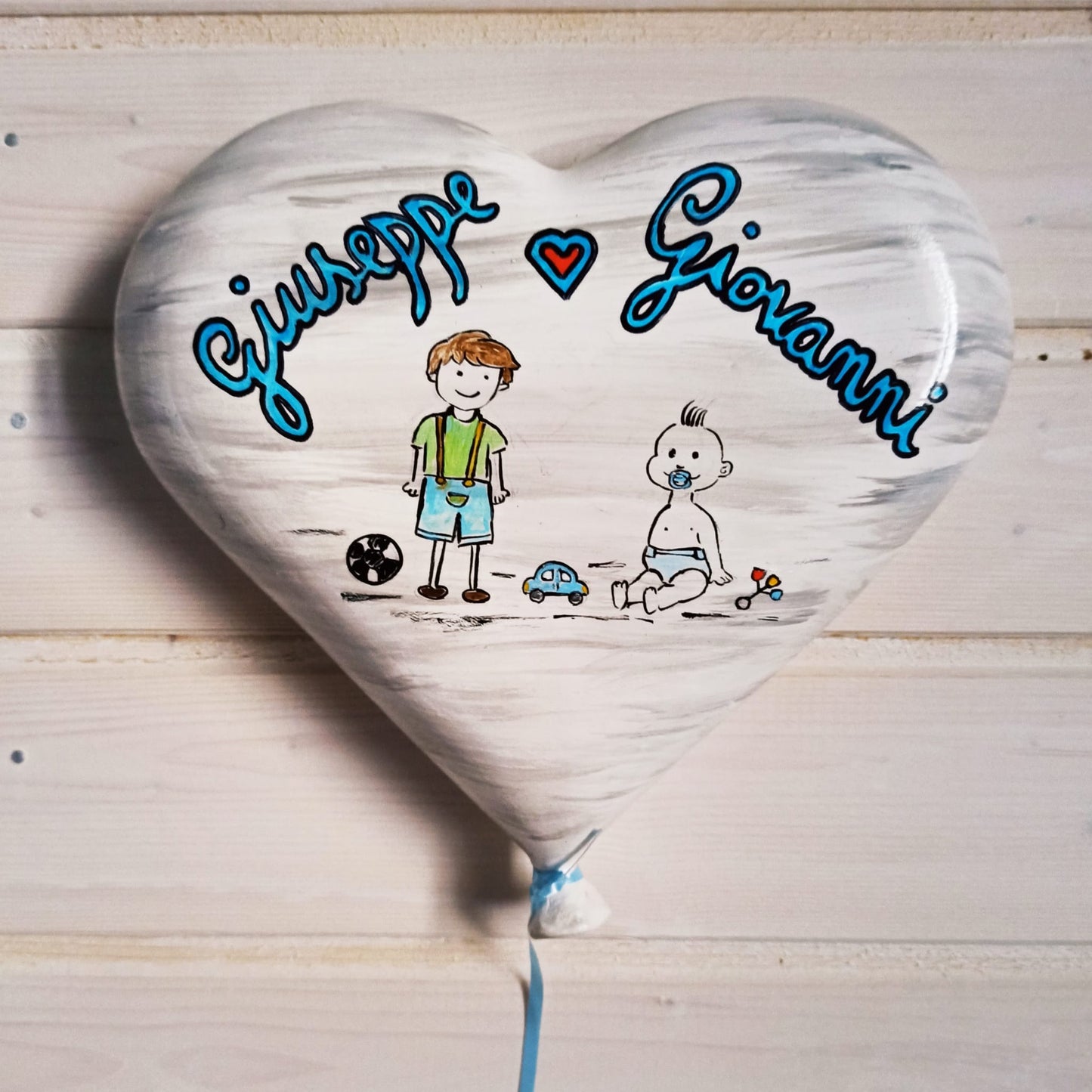Cuore in ceramica personalizzato - CRC Artigian Design