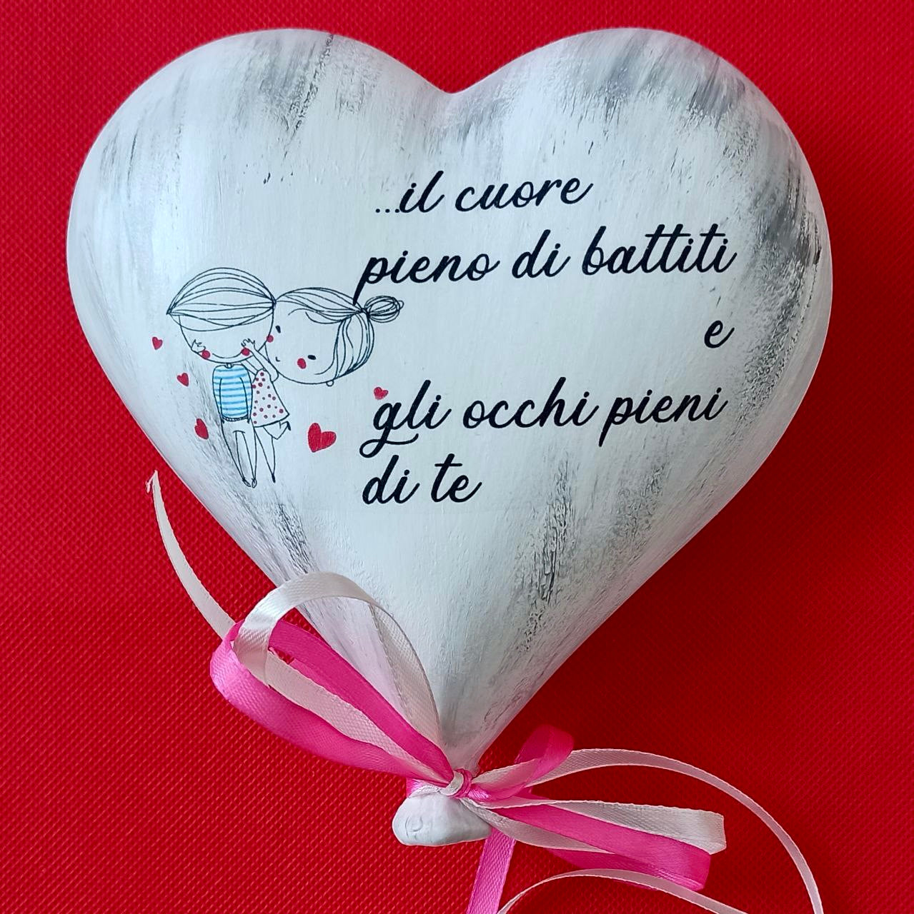 Cuori in ceramica personalizzati - CRC Artigian Design