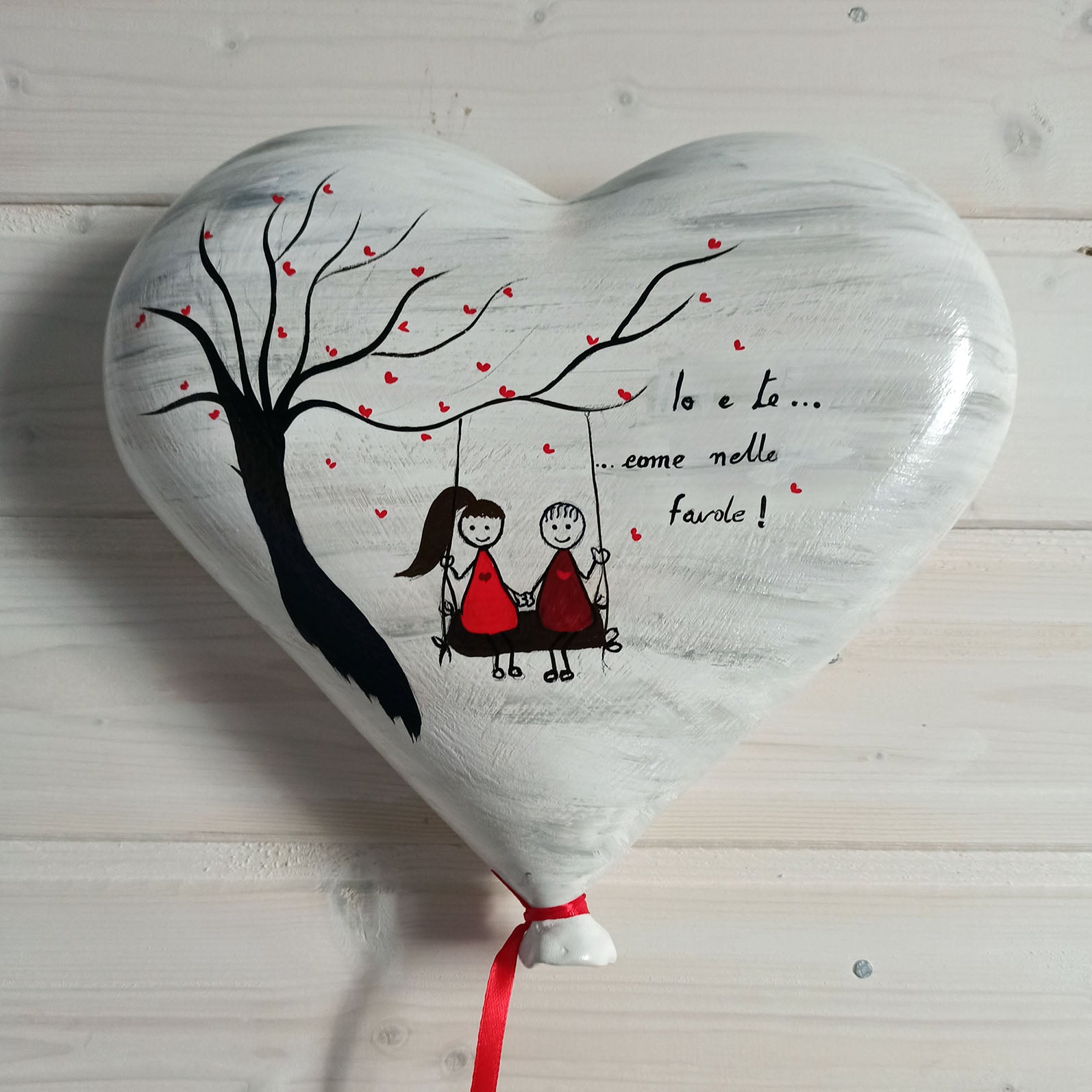 Cuore in ceramica personalizzato - CRC Artigian Design